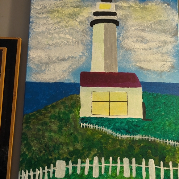 Original lighthouse painting in NB - Picture 1 of 4